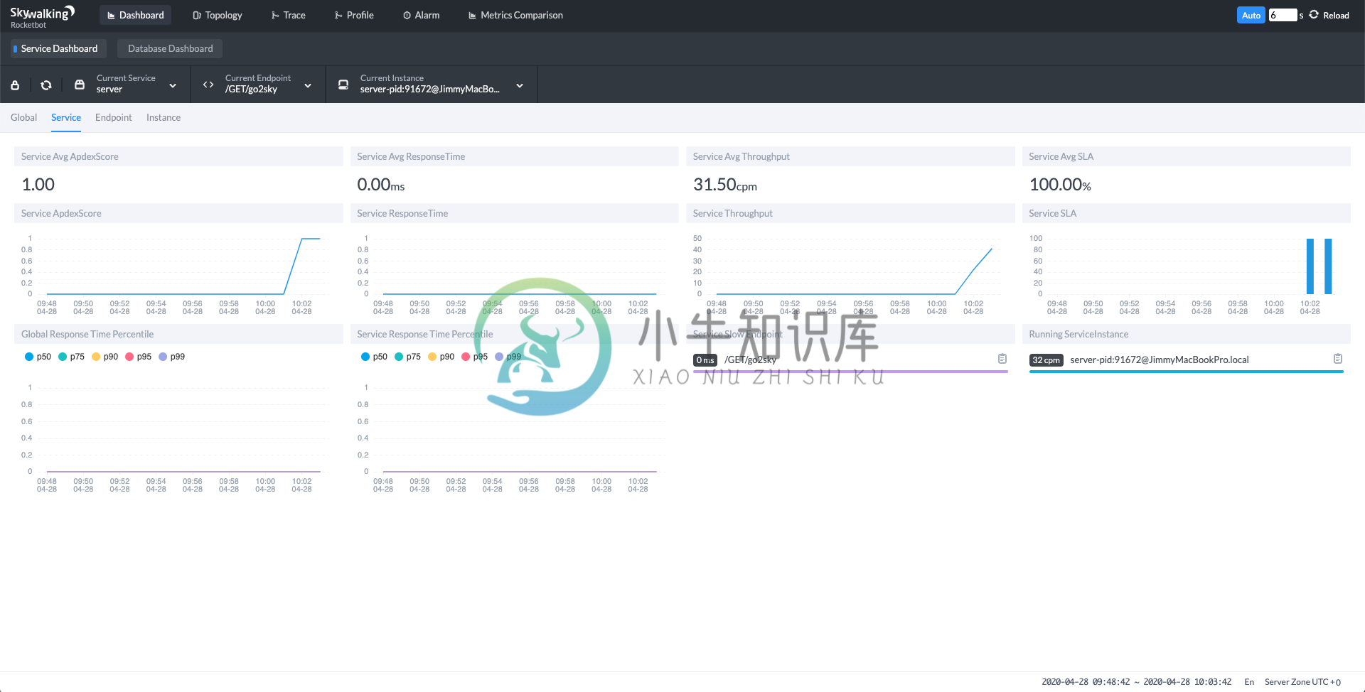 SkyWalking Dashboard