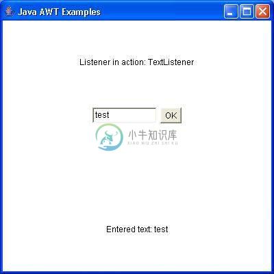 AWT TextListener