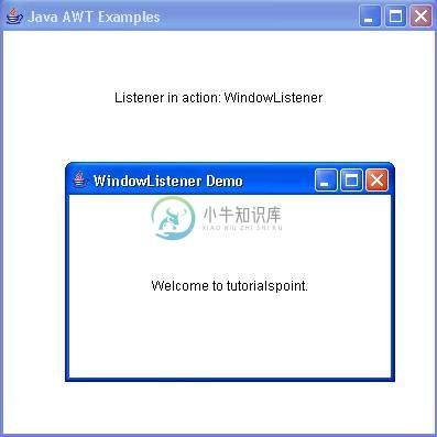 AWT WindowListener