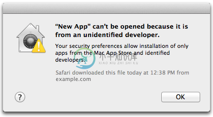 unsigned app warning on macOS