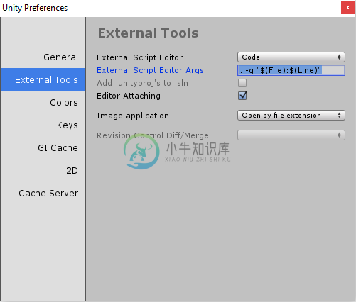 External Editor settings