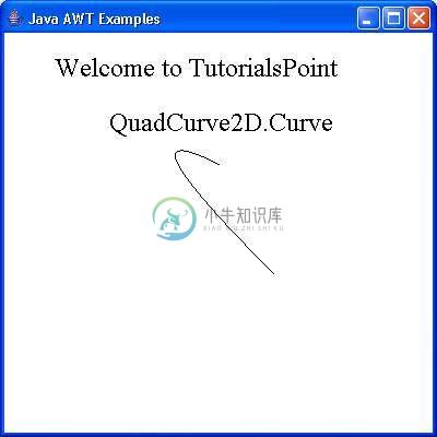 AWT QuadCurve2D