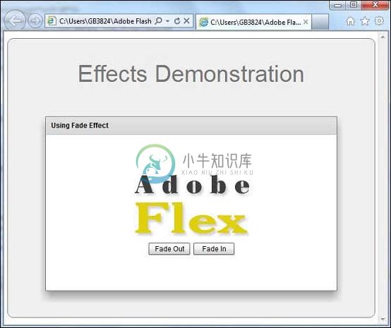 Flex Fade效果