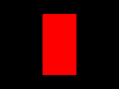 黑色背景下的红色长方体