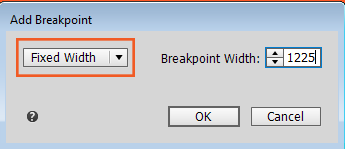 添加固定宽度的断点