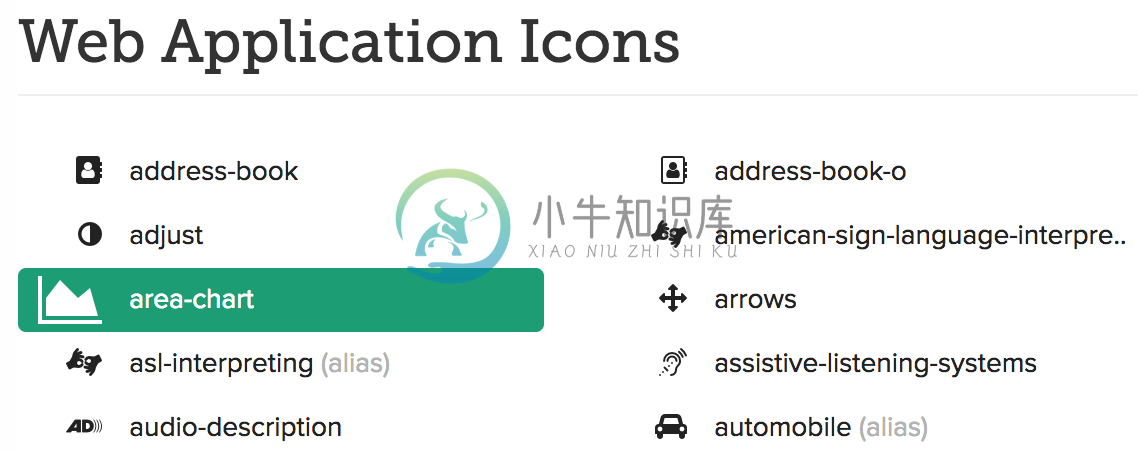 fontawesome 图标