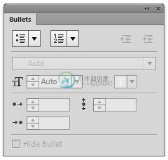 Adobe Muse 中的自定义项目符号字符类似于 InDesign 中的半角中点