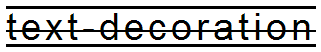 text-decoration属性效果