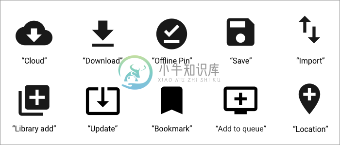 表示离线的各种图标示例