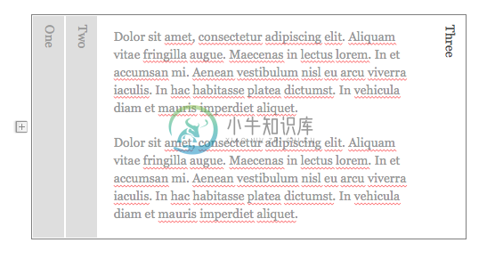 使用“折叠式”构件的“文本”工具编辑标签文本。