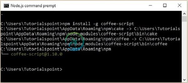 安装CoffeeScript