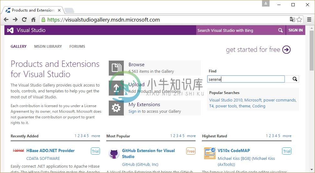 Visual Studio Gallery