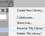 删除 Creative Cloud Library