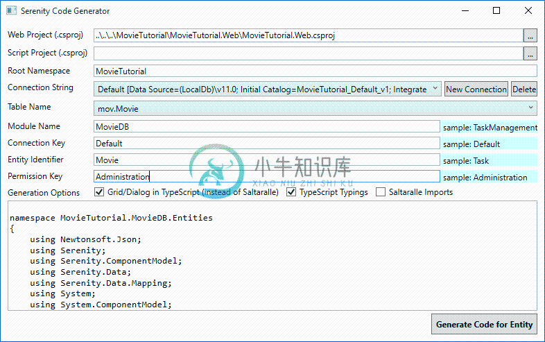 Movies Code Generator