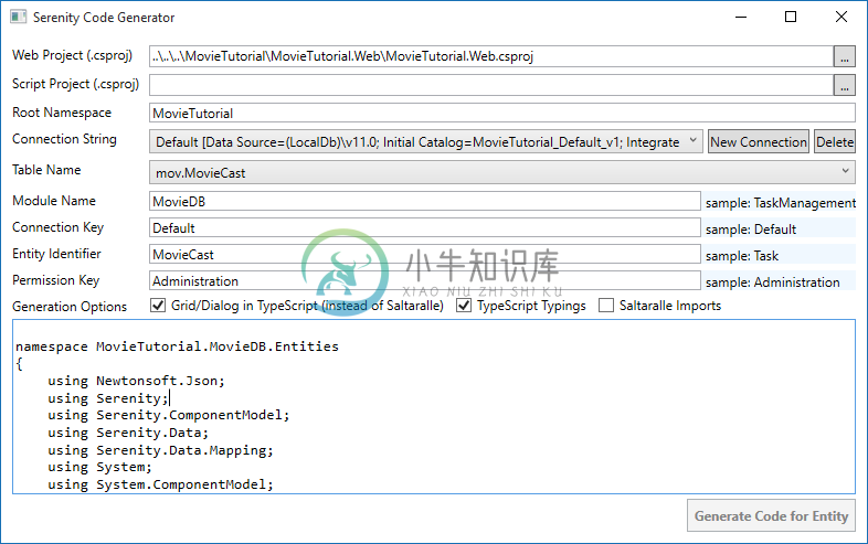 Movie Cast Code Generation