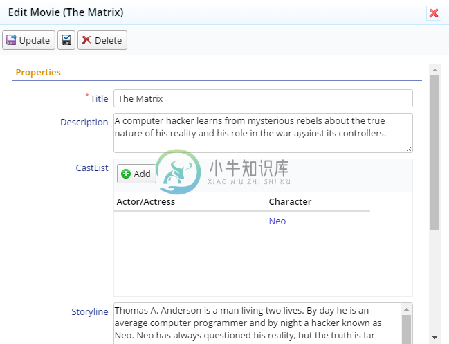 Movie Cast Grid Empty Actor