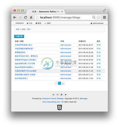 awesomepy-manage-blogs