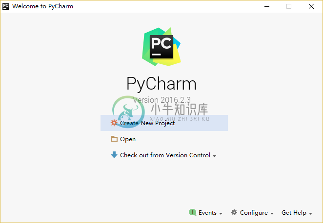 当你打开 PyCharm 时