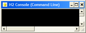 Screenshot: H2 running