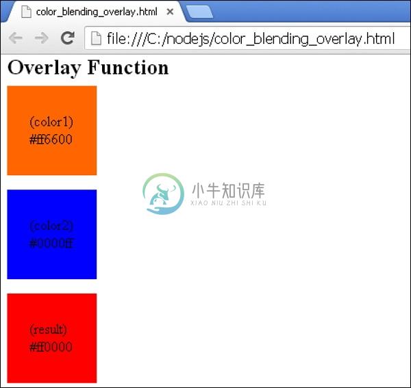 较少的颜色混合功能