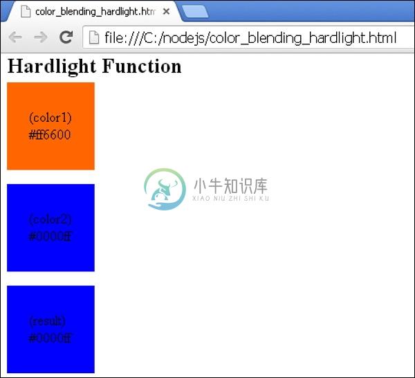 较少的颜色混合功能