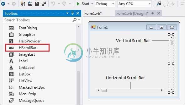 VB.Net ScrollBar控件