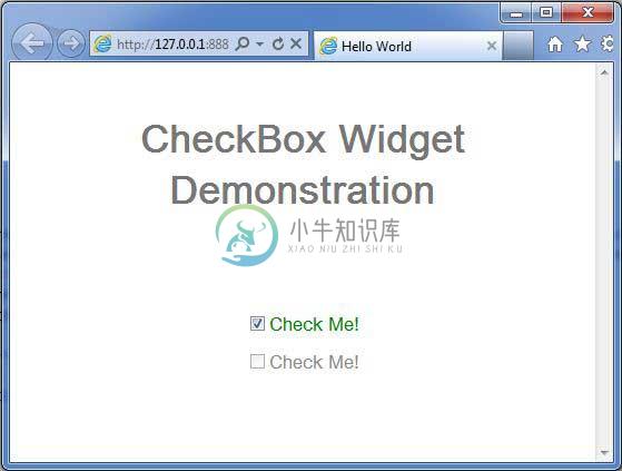 GWT CheckBox小部件