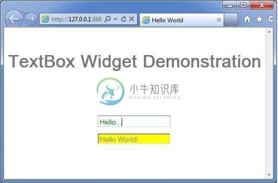 GWT TextBox小部件