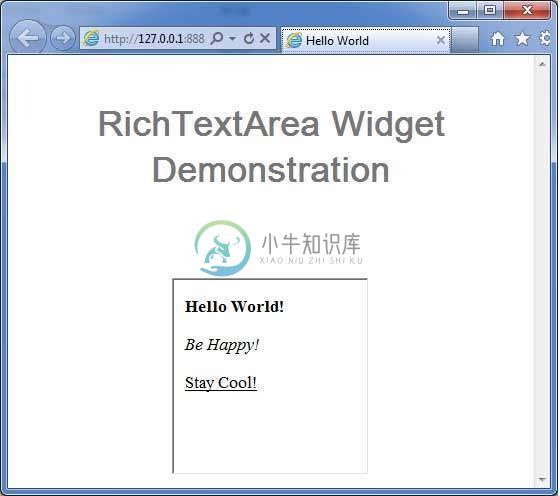 GWT RichTextArea小部件