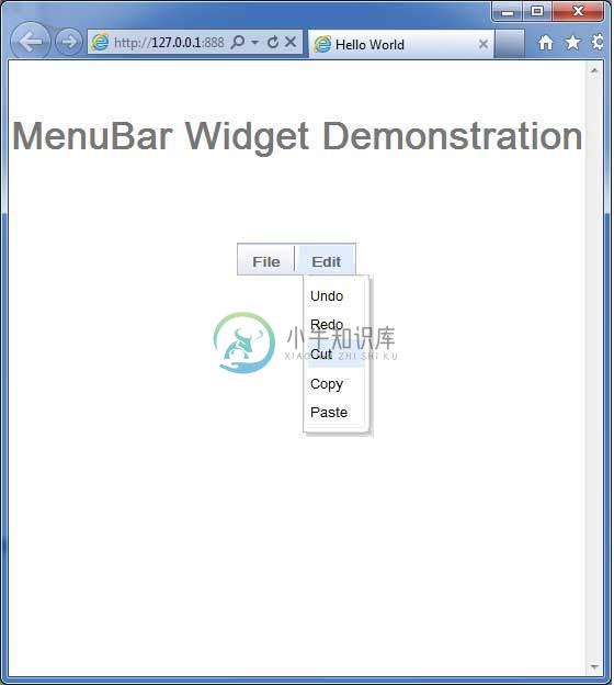 GWT MenuBar小工具