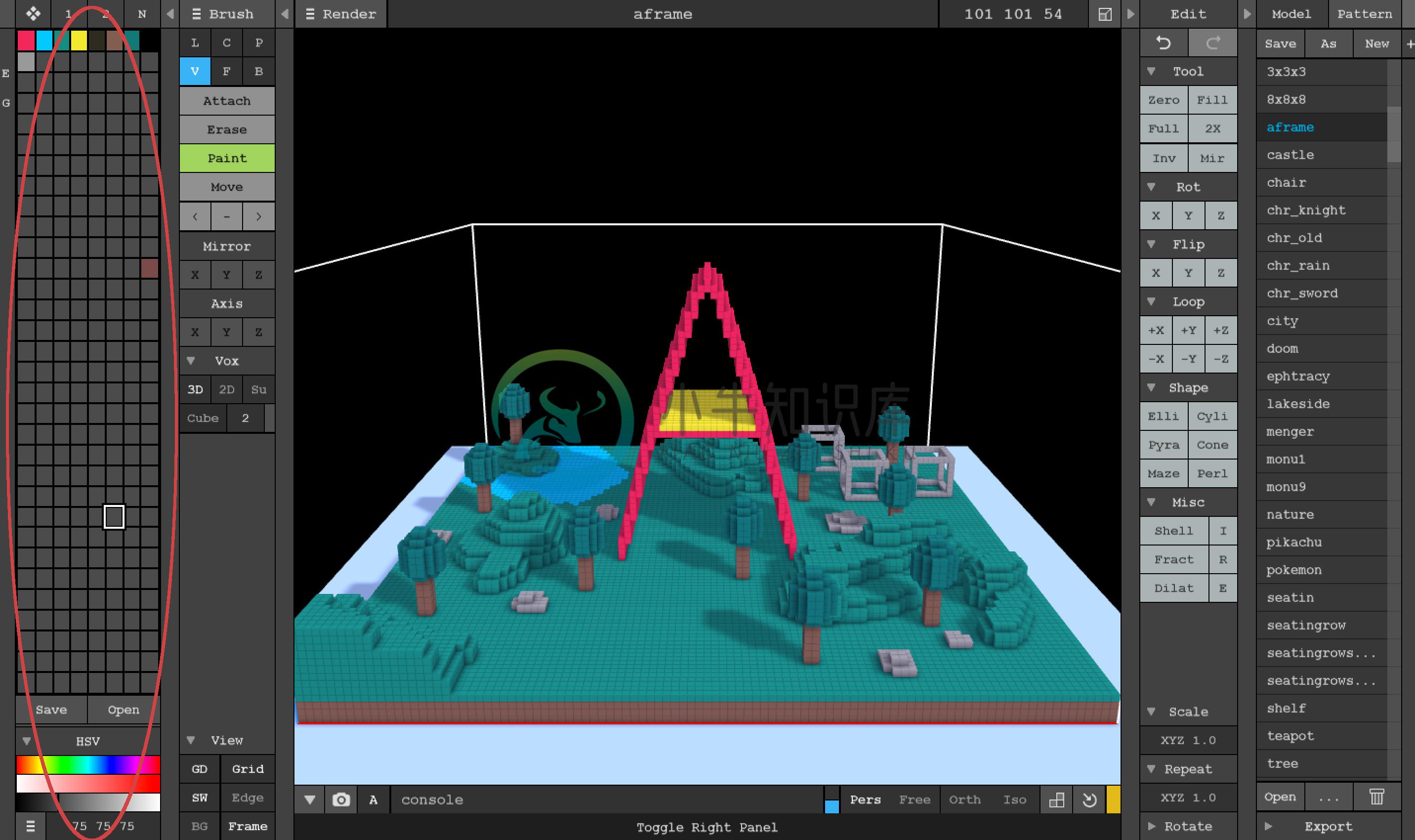 magicavoxel viewport