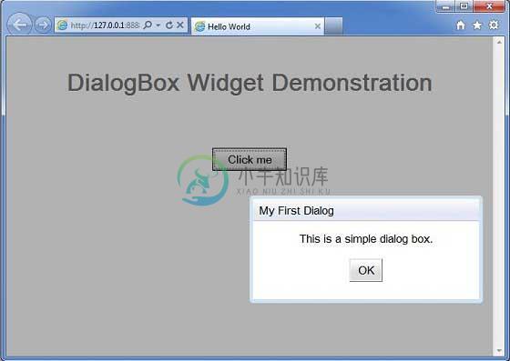 GWT DialogBox小部件