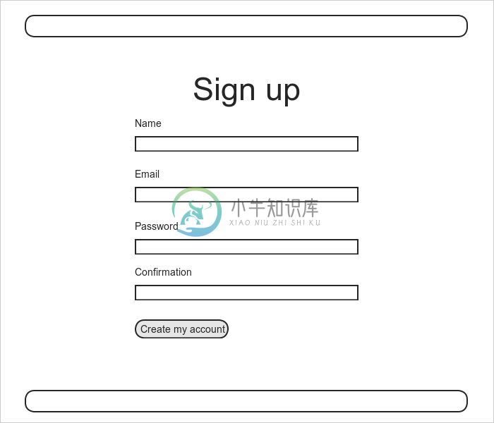 signup mockup bootstrap