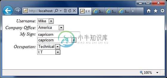 Struts选择UI标签