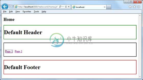 JSF ui:param结果