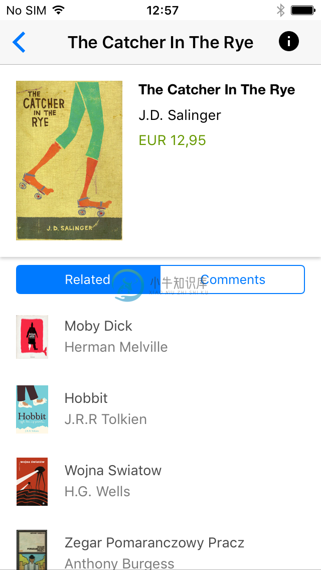 Bookstore example on iOS