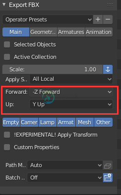 blender export