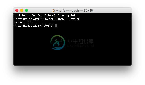 macOS测试Python 3