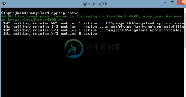 ng serve命令启动服务器