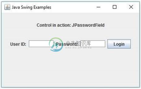 Swing JPasswordField