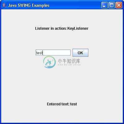 SWING KeyListener