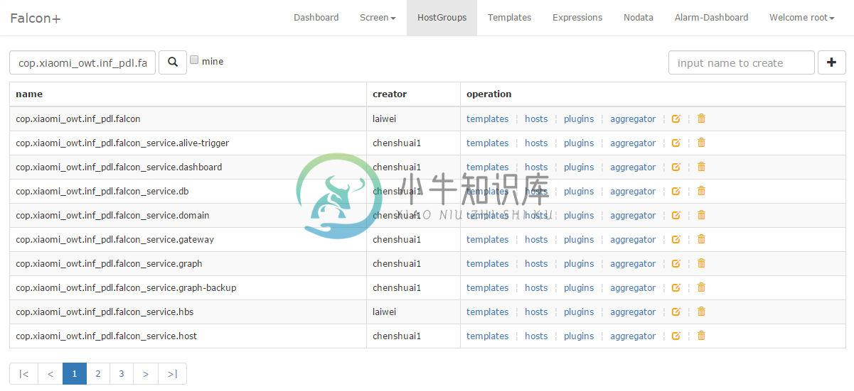 open-falcon portal HostGroup