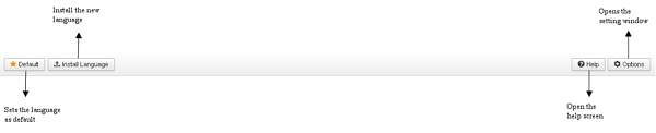 joomla语言管理器工具栏