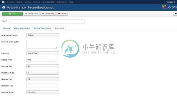 Joomla面包屑模块