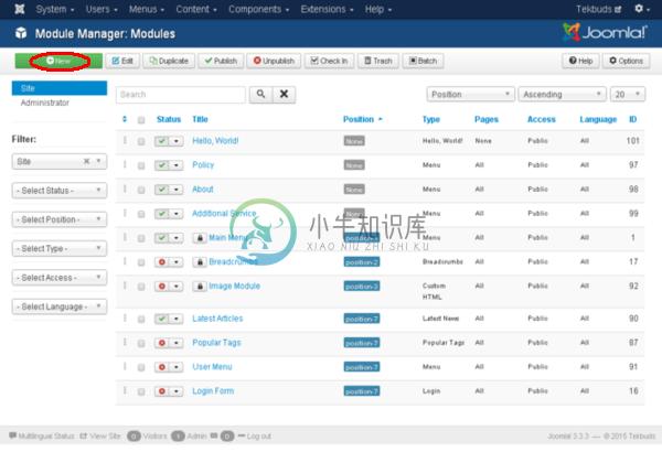 Joomla最新新闻模块