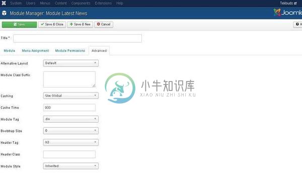 Joomla最新新闻模块