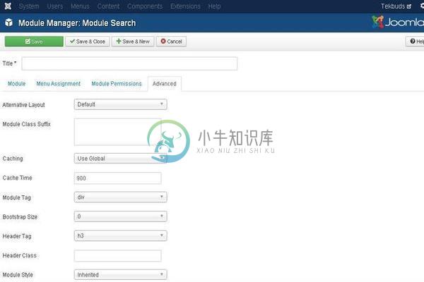 Joomla搜索模块