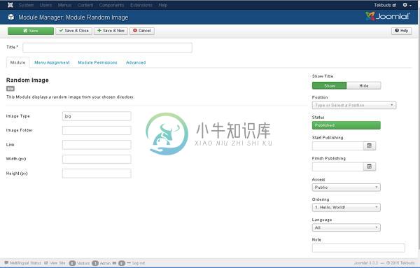 Joomla随机图像模块