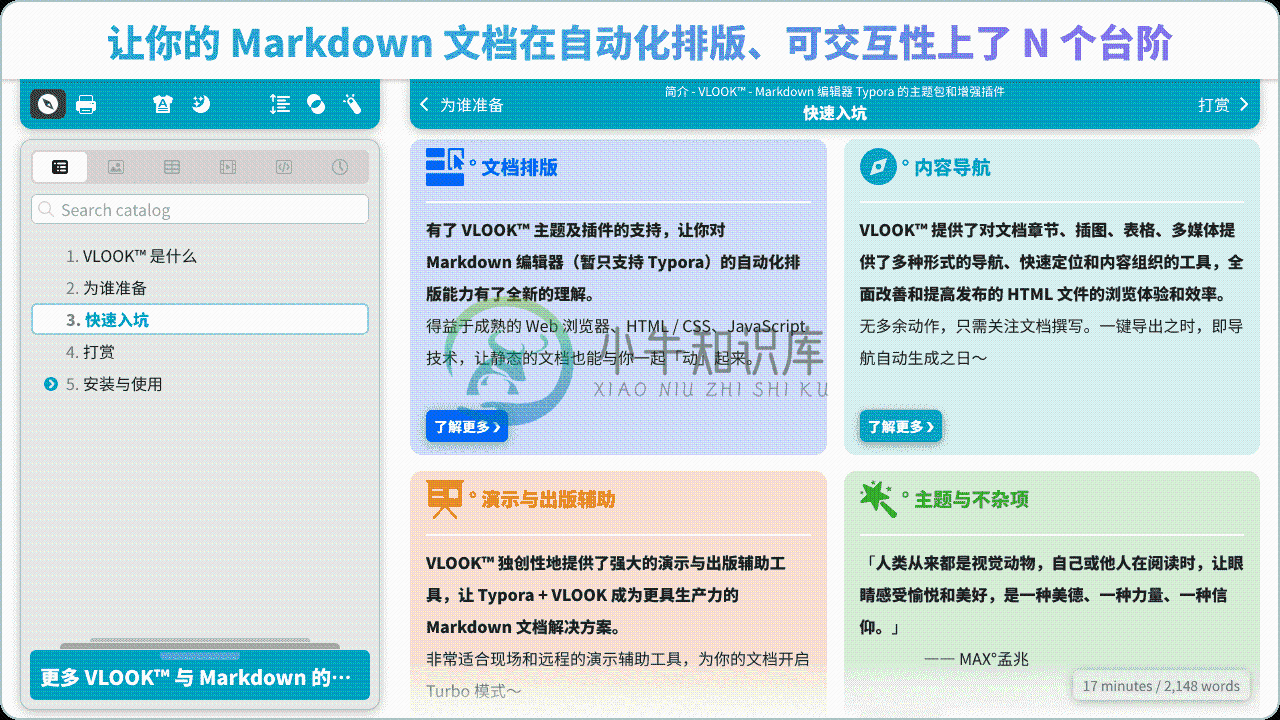 让你的 Markdown 文档在自动化排版、可交互性上了 N 个台阶