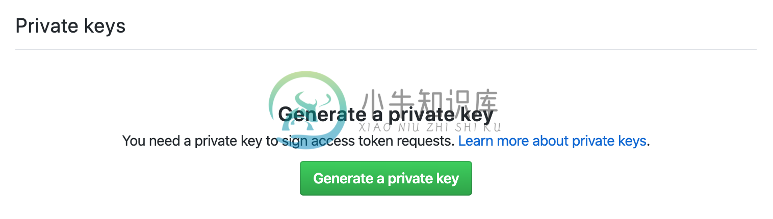 Generate a private key